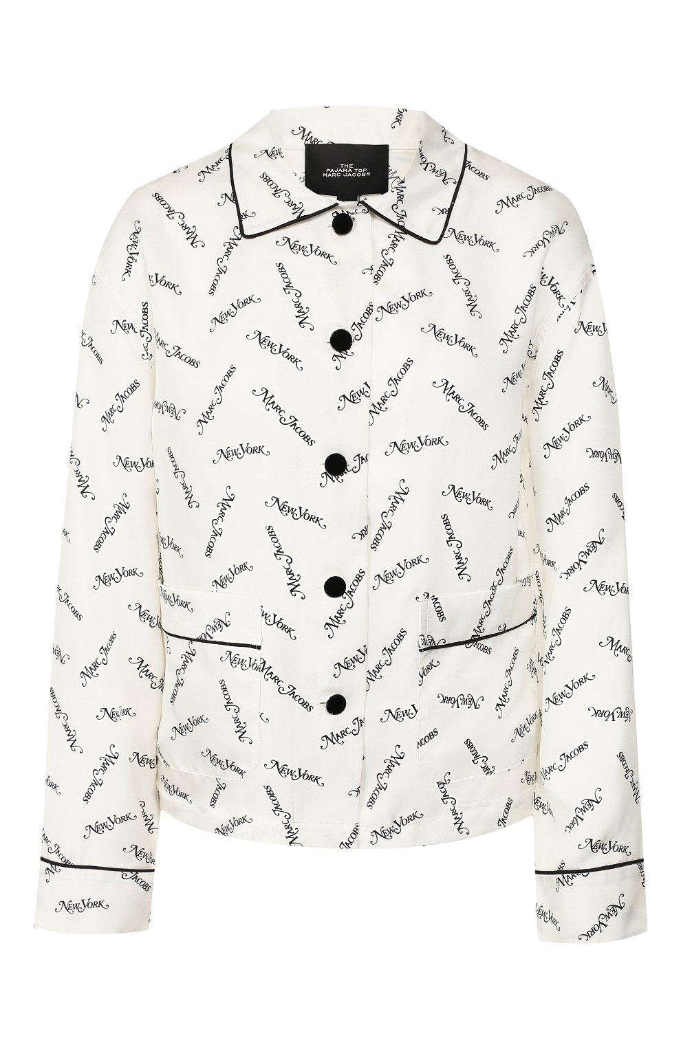Атласная рубашка MARC JACOBS (THE) бежевого цвета по цене 58400 руб., арт. M4007908, фото 1 Атласная рубашка MARC JACOBS (THE), арт. M4007908, фото 1
