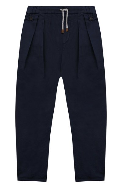 Брюки из льна и хлопка BRUNELLO CUCINELLI, арт. B291LP101C, фото 1
