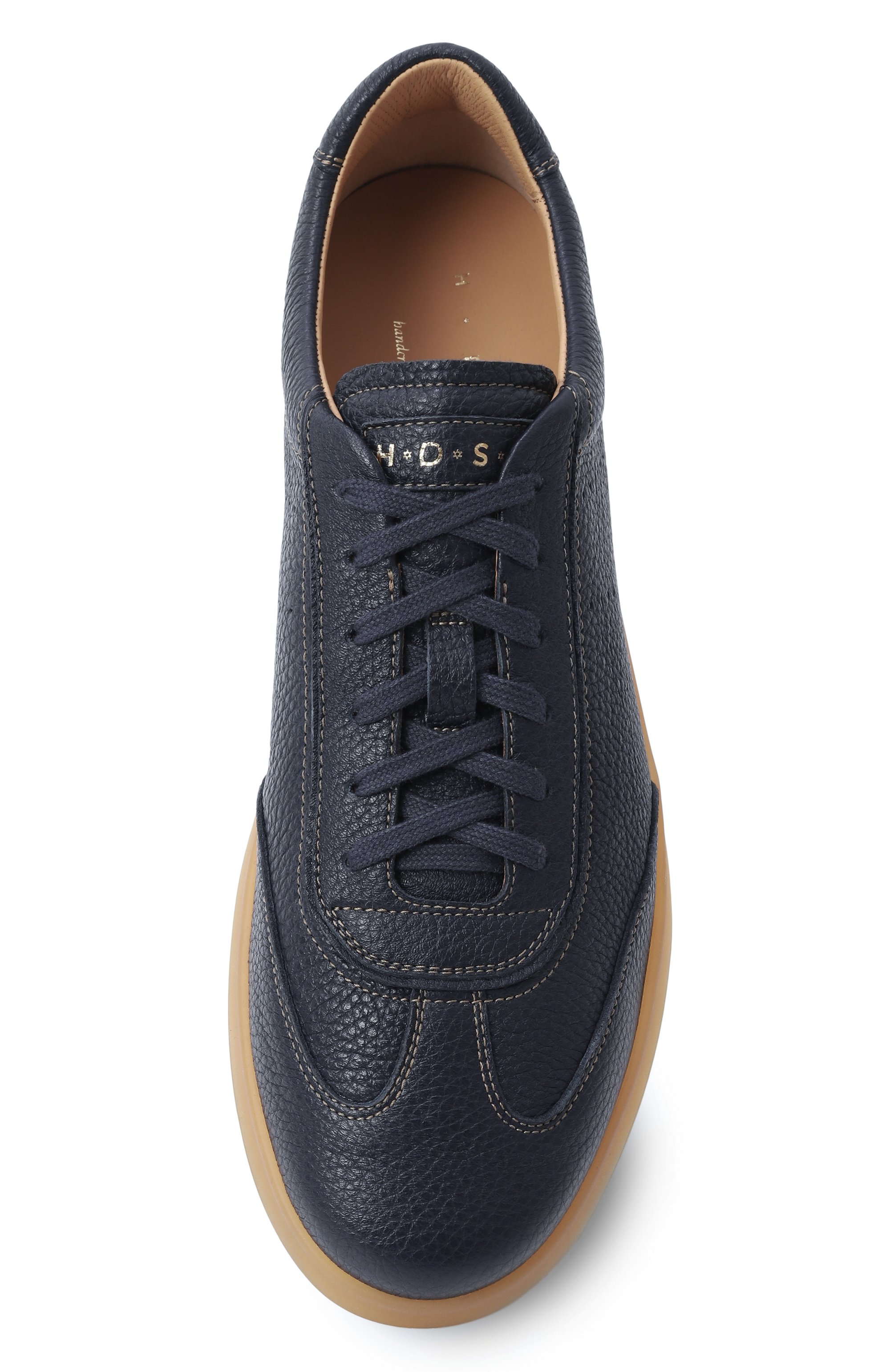 Кожаные кеды H`D`S`N BARACCO темно-синего цвета по цене 52700 руб., арт. CASPER.C.3*, фото 6 Кожаные кеды H`D`S`N BARACCO, арт. CASPER.C.3*, фото 6