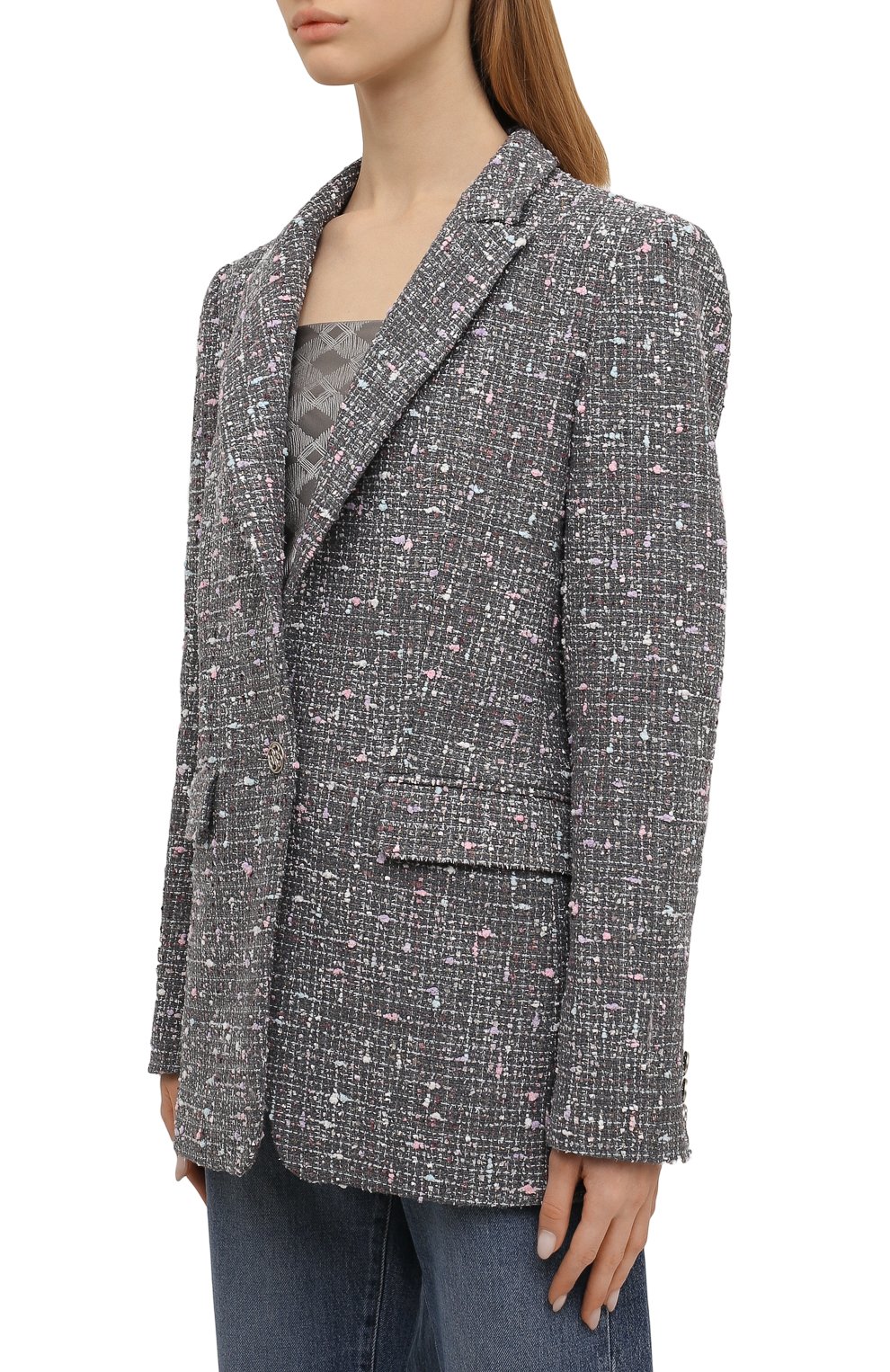 Жакет из вискозы SEVEN LAB, арт. J TW grey multi, фото 3