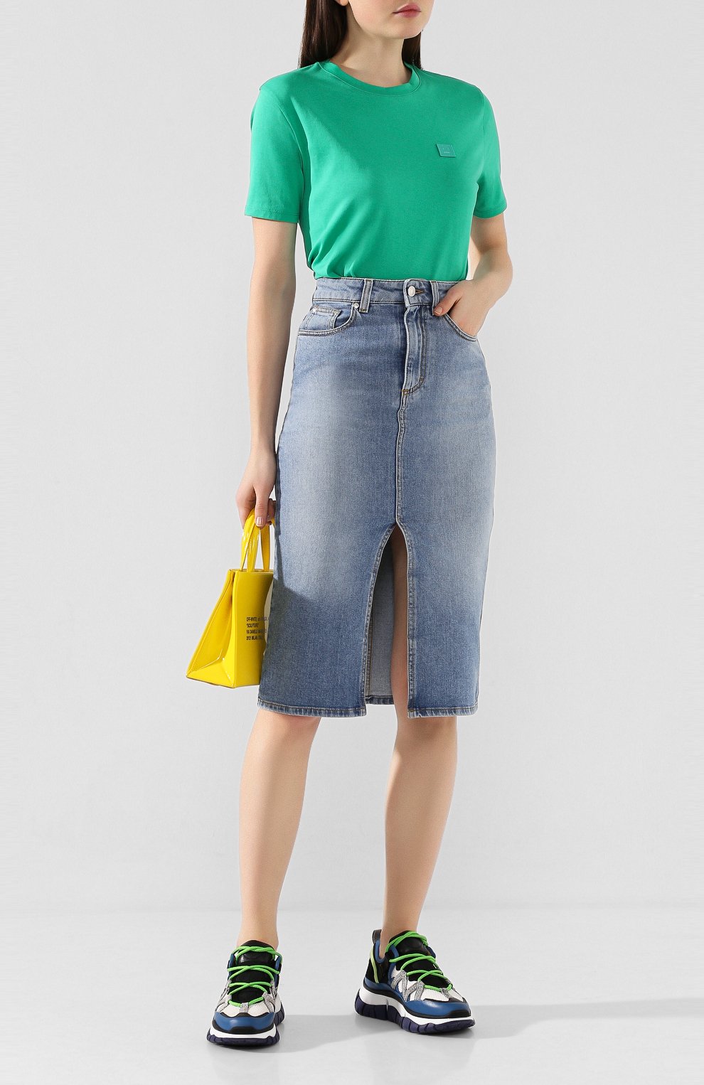 Хлопковая футболка ACNE STUDIOS, арт. AL0038/W, фото 2