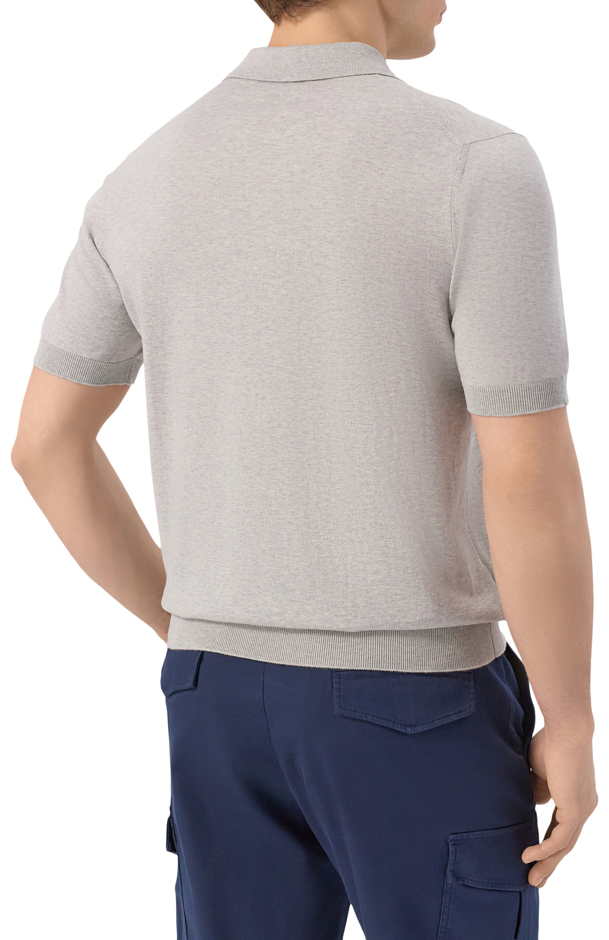 Хлопковое поло ANDREA CAMPAGNA, арт. M5426-8056, фото 4