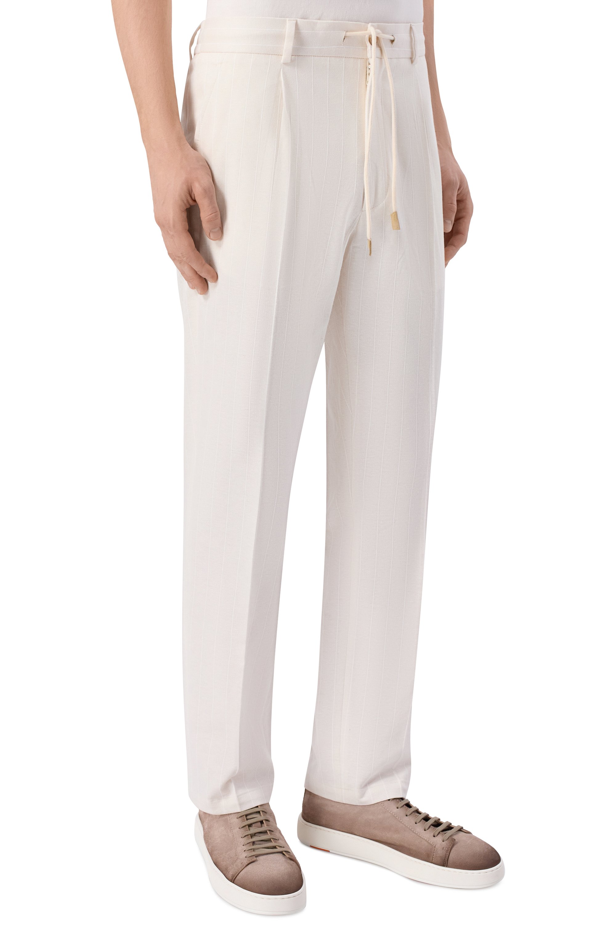 Брюки из хлопка и льна GRAN SASSO, арт. 76102/79324, фото 3