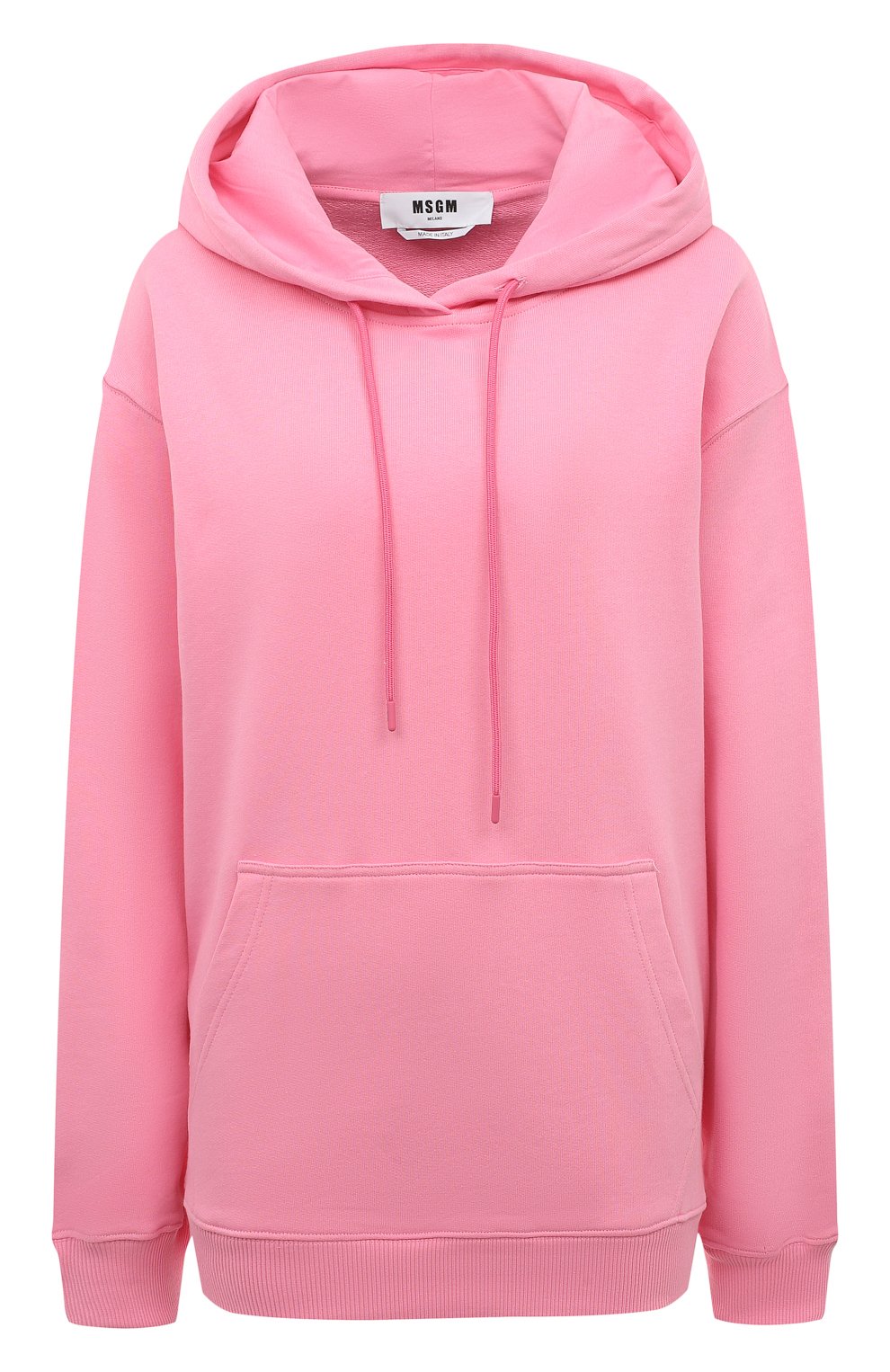 Хлопковое худи MSGM светло-розового цвета по цене 21550 руб., арт. 3442MDM535/237000, фото 1 Хлопковое худи MSGM, арт. 3442MDM535/237000, фото 1