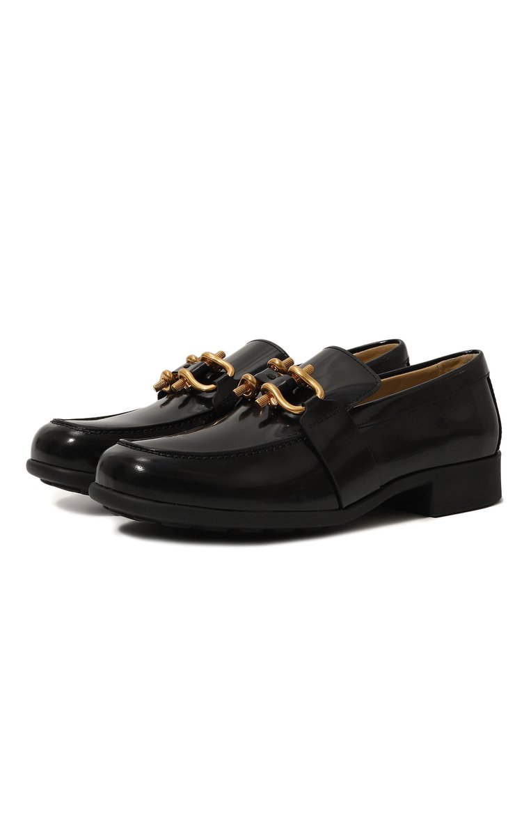 Женские кожаные лоферы monsieur BOTTEGA VENETA черного цвета, арт. 708902V28R0 1000 | Фото 1 (Подошва: Плоская; Материал внешний: Натуральная кожа; Материал внутренний: Натуральная кожа; Каблук высота: Низкий; Драгоценные камни: Проставлено; Материал сплава: Проставлено)