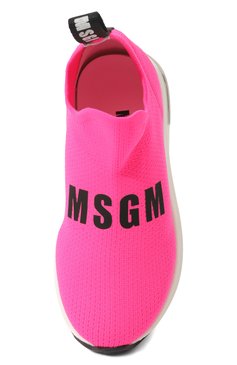 Мужского текстильные кроссовки MSGM KIDS фуксия цвета, арт. 76836/VAR02/28-35 | Фото 4 (Материал внешний: Текстиль; Региональные ограничения белый список (Axapta Mercury): Не проставлено; Материал внутренний: Натуральная кожа, Текстиль; Нос: Не проставлено)