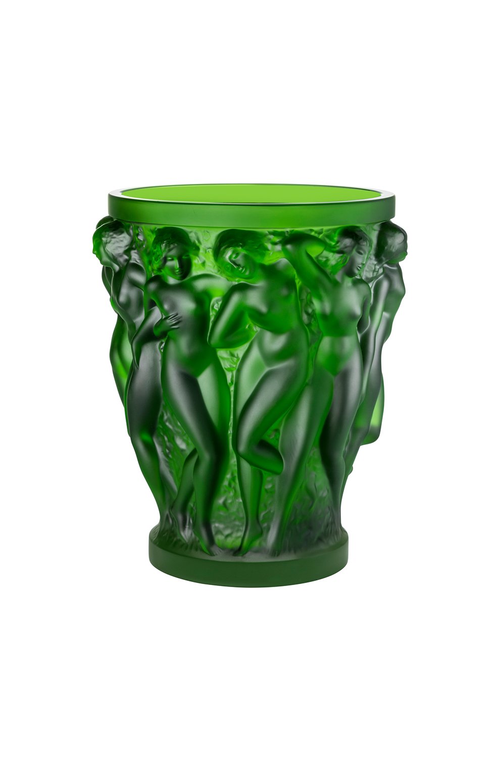 Ваза bacchantes LALIQUE зеленого цвета по цене 752500 руб., арт. 10788700, фото 1 Ваза bacchantes LALIQUE, арт. 10788700, фото 1