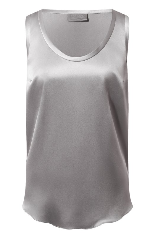 Шелковый топ Brunello Cucinelli M0C59E0600 Серый M0C59E0600