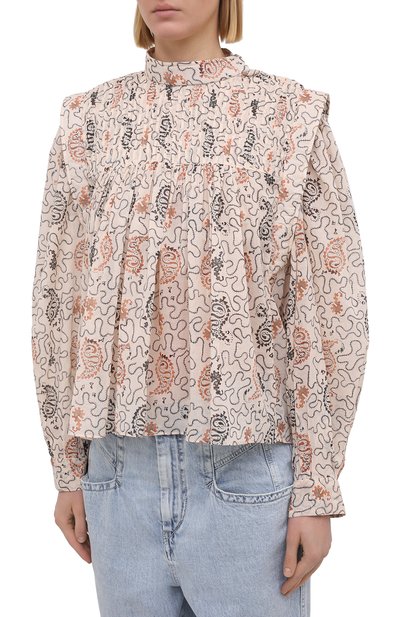 Хлопковая блузка ISABEL MARANT ETOILE, арт. HT1664-21P031E/VEGA, фото 3
