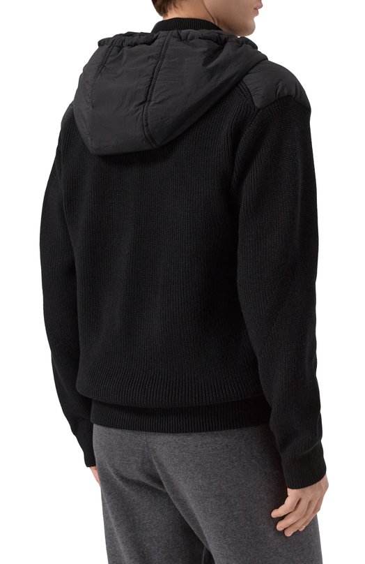 Комбинированный кардиган BOSS Orange 50548677 Чёрный  50548677 Фото 4