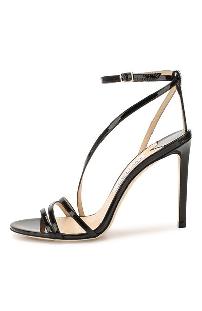 Кожаные босоножки tesca 100 JIMMY CHOO, арт. TESCA 100/PAT, фото 3