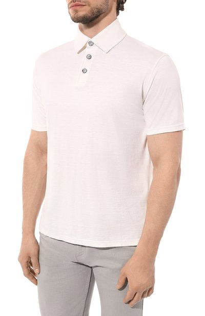 Поло из шелка и хлопка KITON, арт. UMK0356, фото 3