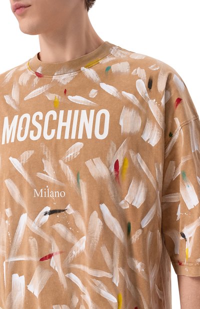 Хлопковая футболка MOSCHINO, арт. A0711/0241, фото 5