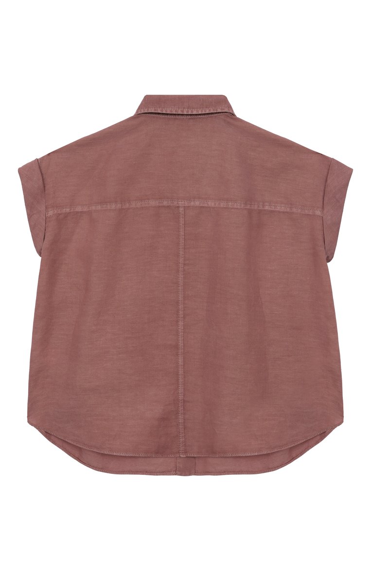 Блузка изо льна и хлопка BRUNELLO CUCINELLI, арт. BD698C604B, фото 1