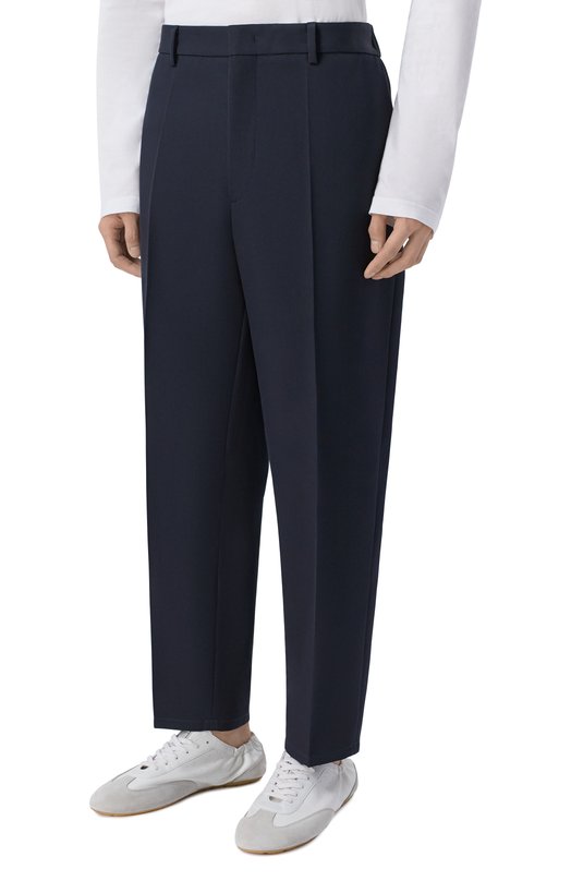 Шерстяные брюки Jil Sander J21KA0011/J40002 Синий  J21KA0011/J40002 Фото 3