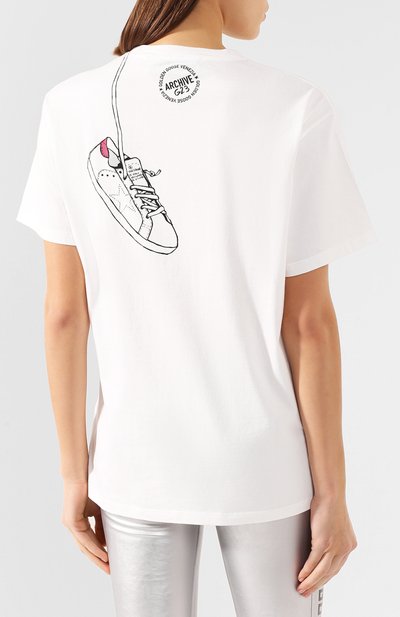 Хлопковая футболка GOLDEN GOOSE DELUXE BRAND, арт. G36WP024.D1, фото 4