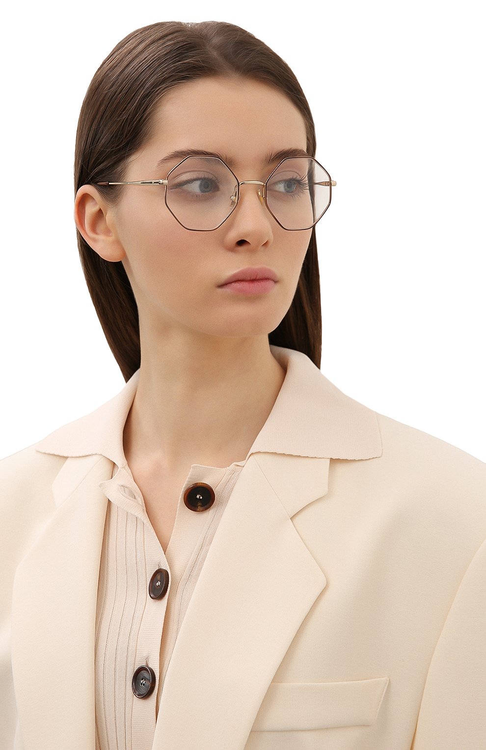 Оправа CHLOÉ коричневого цвета по цене 27000 руб., арт. CH0022 007, фото 2 Оправа CHLOÉ, арт. CH0022 007, фото 2