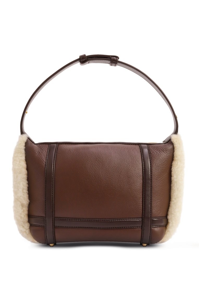 Женская сумка wallace mini BOTTEGA VENETA коричневого цвета, арт. 806125 V2GR2 | Фото 6 (Размер: mini; Материал: Натуральная кожа)