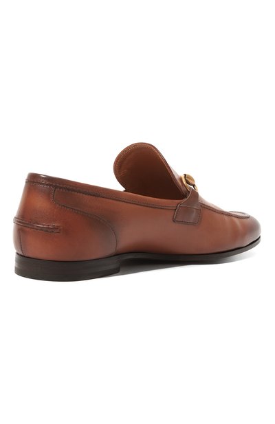 Кожаные лоферы jordaan GUCCI, арт. 406994 BLM00, фото 5