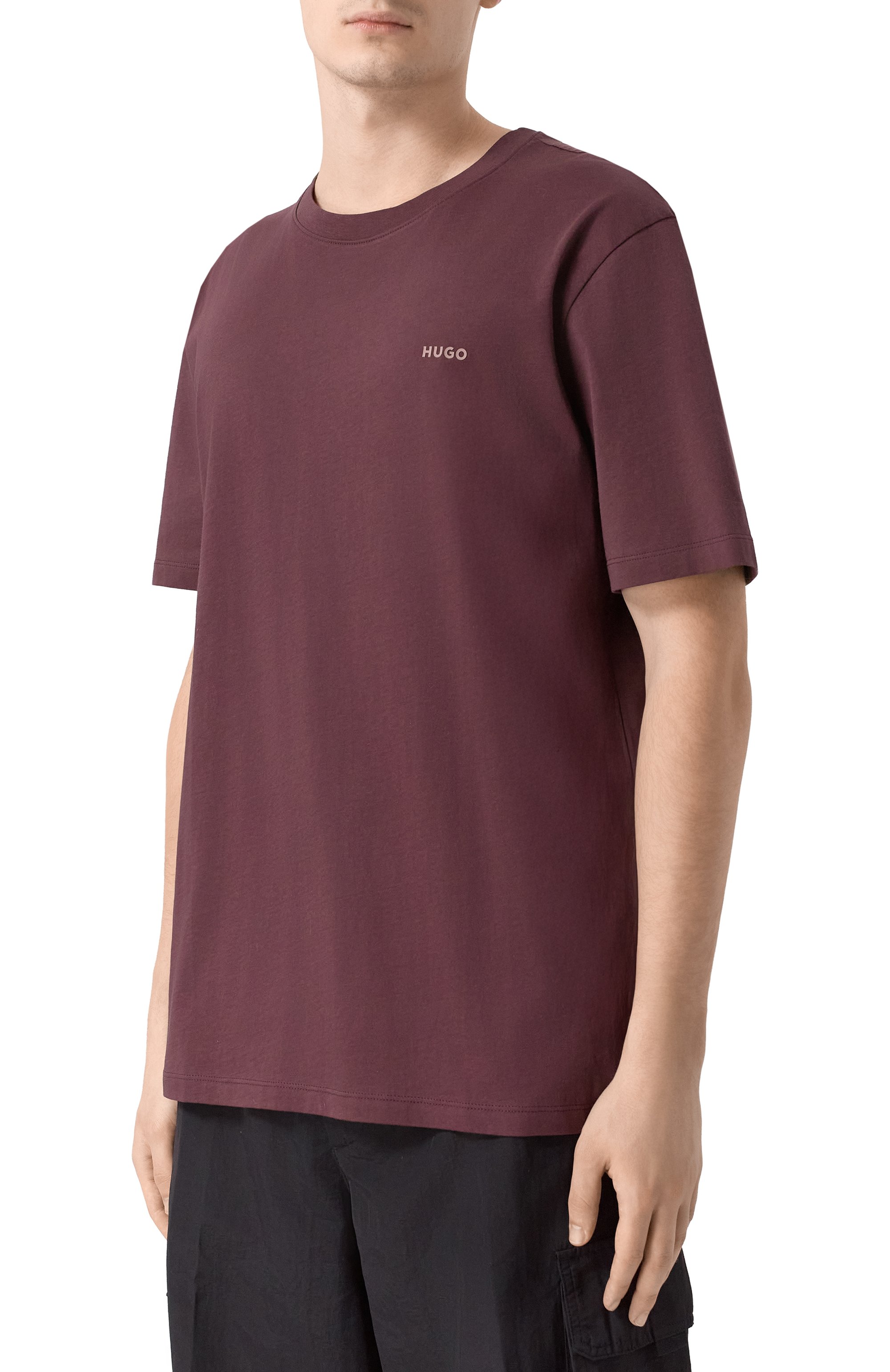 Хлопковая футболка HUGO, арт. 50466158, фото 3