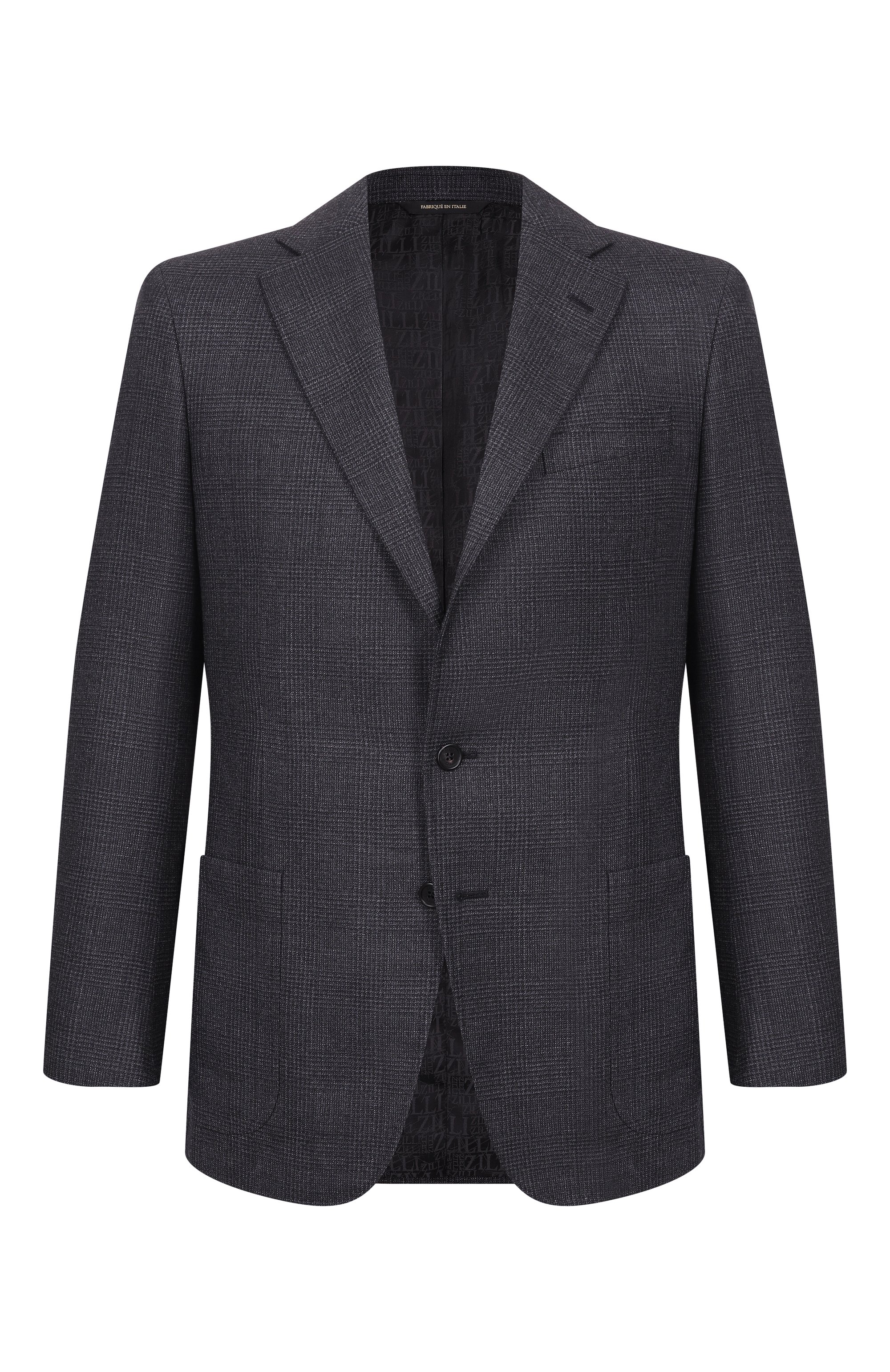 Шерстяной пиджак ZILLI темно-серого цвета по цене 294000 руб., арт. P2T00AM020051089Q, фото 1 Шерстяной пиджак ZILLI, арт. P2T00AM020051089Q, фото 1