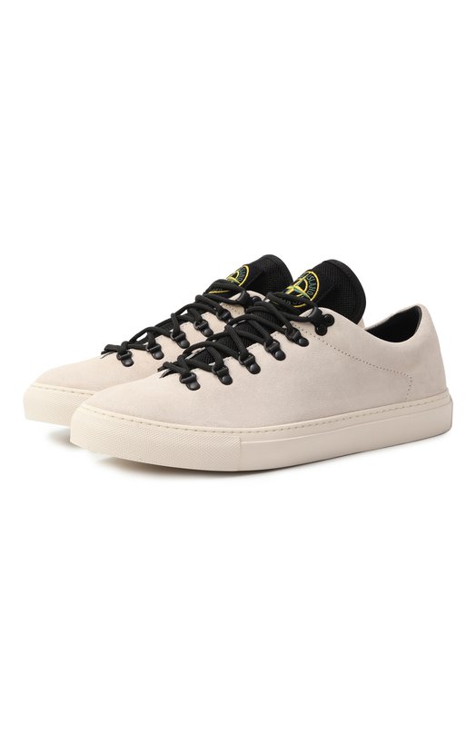 Замшевые кеды Stone Island K1SFWS10020-S0172 Кремовый K1SFWS10020-S0172