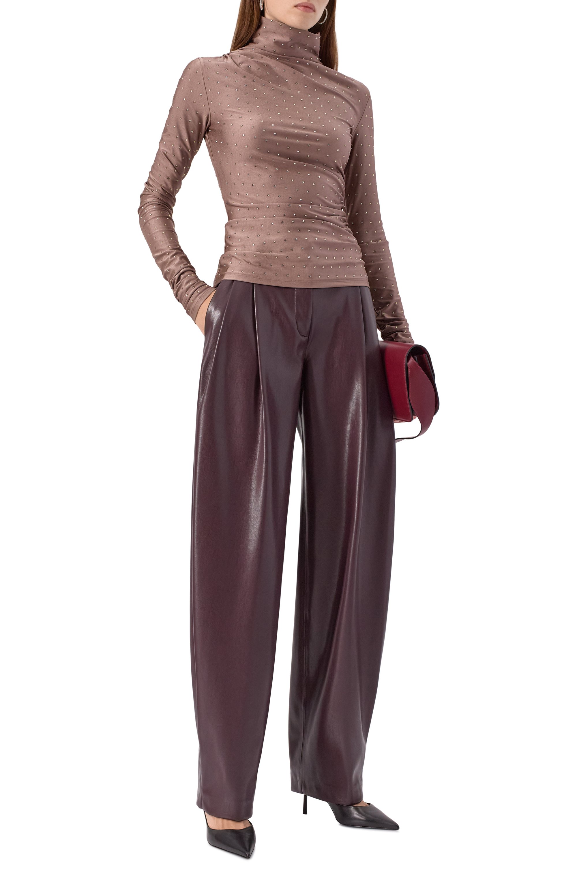 Топ с отделкой стразами THE ANDAMANE, арт. T180701C/TJP062, фото 2