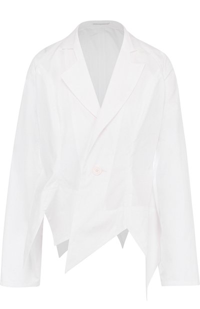 Женская хлопковая блуза асимметричного кроя YOHJI YAMAMOTO, арт. FW-J07-001