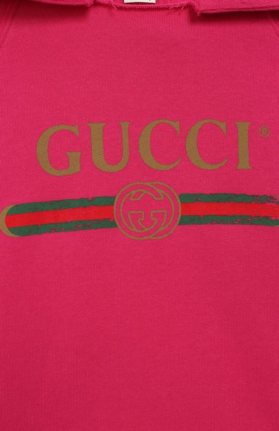 Хлопковое худи с логотипом бренда GUCCI, арт. 532484/X9039, фото 3