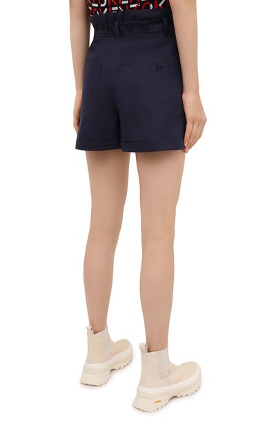 Хлопковые шорты KENZO синего цвета по цене 29950 руб., арт. FA62SH0535AG, фото 4 Хлопковые шорты KENZO, арт. FA62SH0535AG, фото 4
