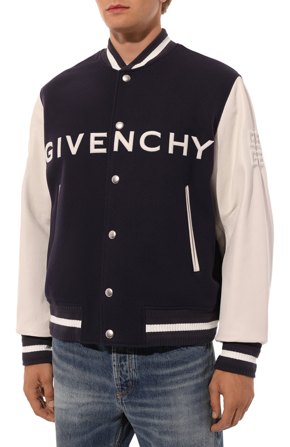 Комбинированный бомбер GIVENCHY, арт. BM011S6Y16, фото 3