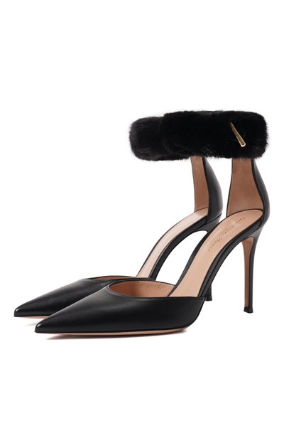 Женские кожаные туфли letizia 95 GIANVITO ROSSI, арт. G41099.95RIC.NVVNNER