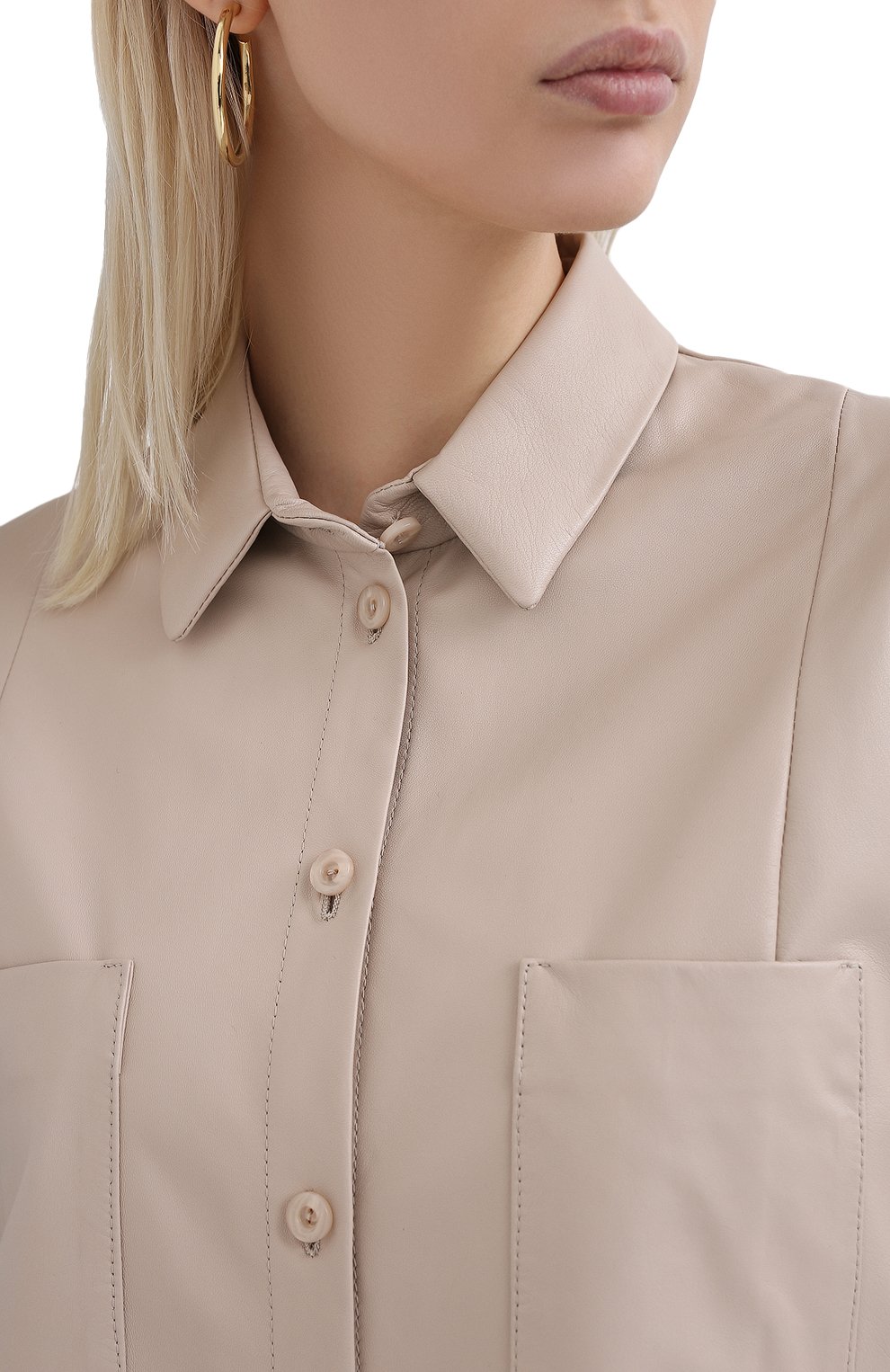 Кожаная рубашка DROME, арт. DPD0398P/D400P, фото 5