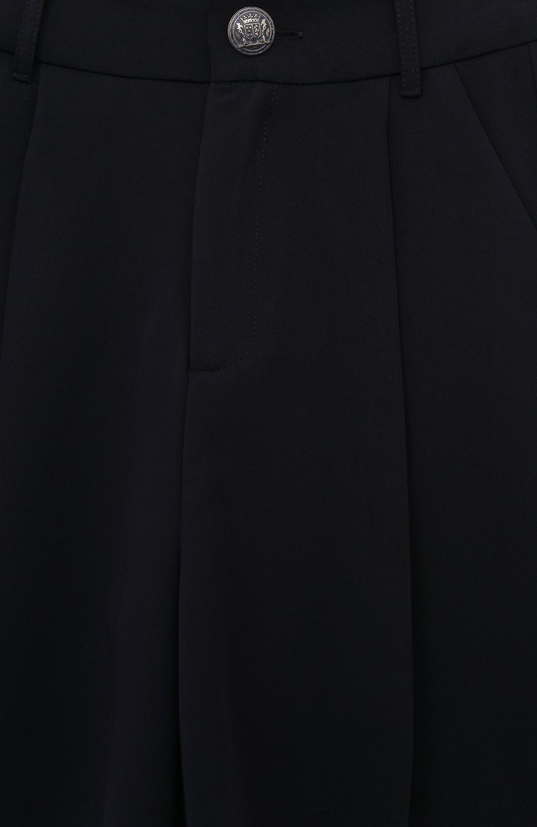Детские шорты EIRENE темно-синего цвета, арт. FW242588/9/10A-14/15A | Фото 3 (Материал подклада: Синтетический материал; Материал внешний: Синтетический материал; Нос: Не проставлено; Случай: Формальный; Девочки-школьная форма: Шорты; Ав�томатизация состава: Проставлено; Ростовка одежда: 10 - 11 лет | 140 - 146см, 12 лет | 152 см, 16 лет | 164 см, 13 - 15 лет | 158 см)