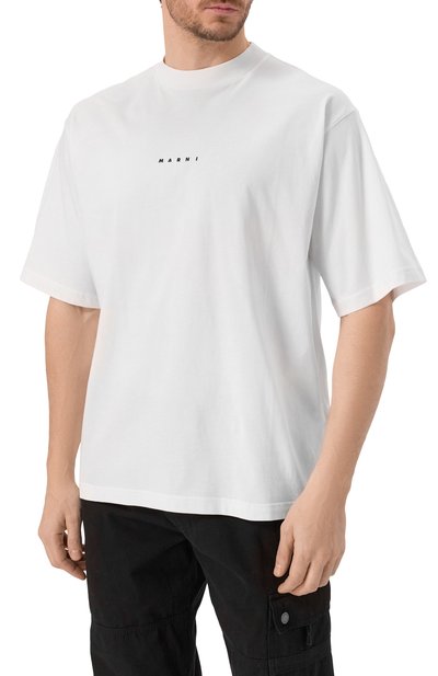 Хлопковая футболка MARNI, арт. HUMU0223P1/USCS87, фото 3
