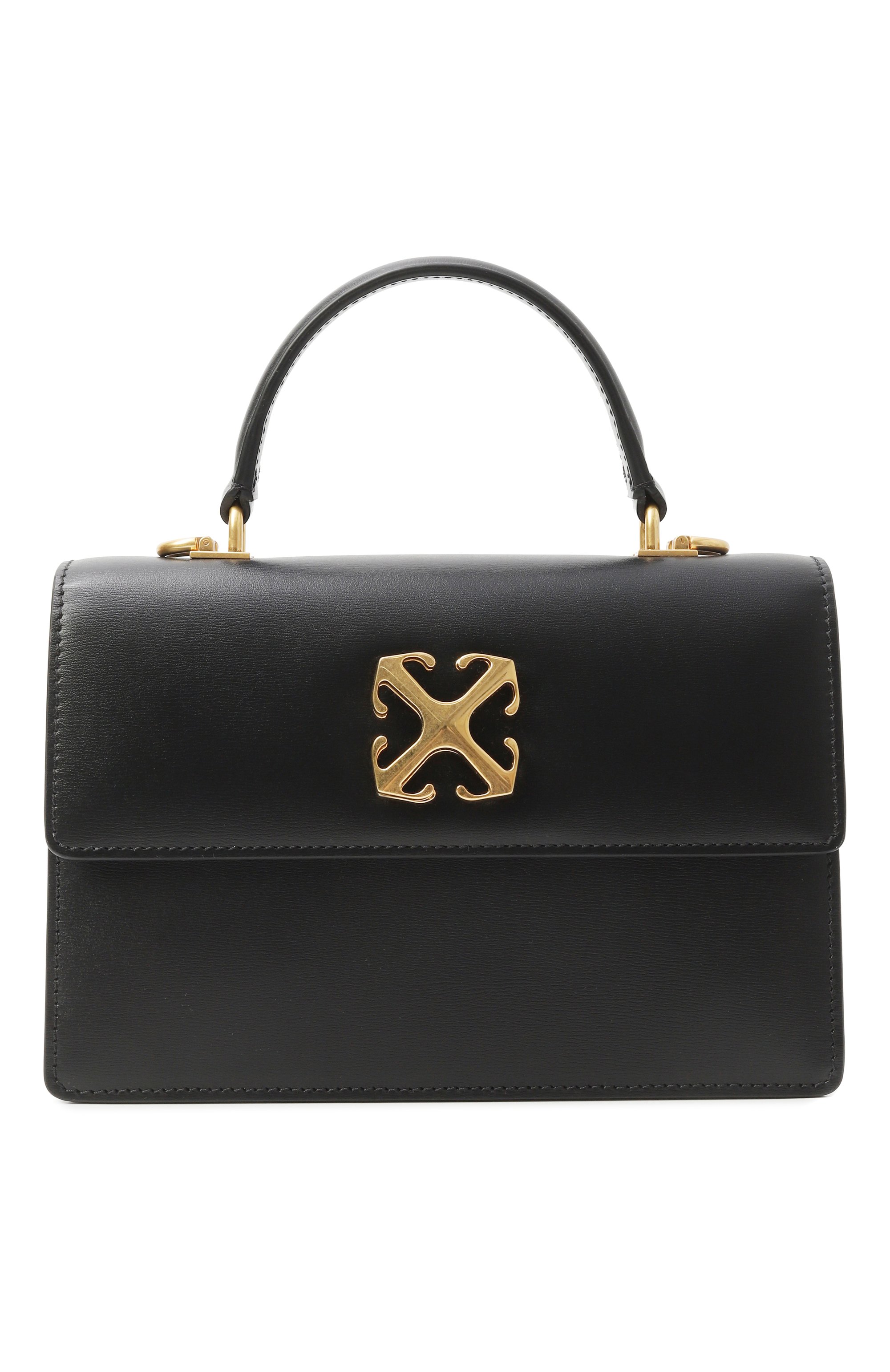 Сумка jitney 1.4 OFF-WHITE черного цвета по цене 196500 руб., арт. 0WNP050C99LEA001, фото 1 Сумка jitney 1.4 OFF-WHITE, арт. 0WNP050C99LEA001, фото 1