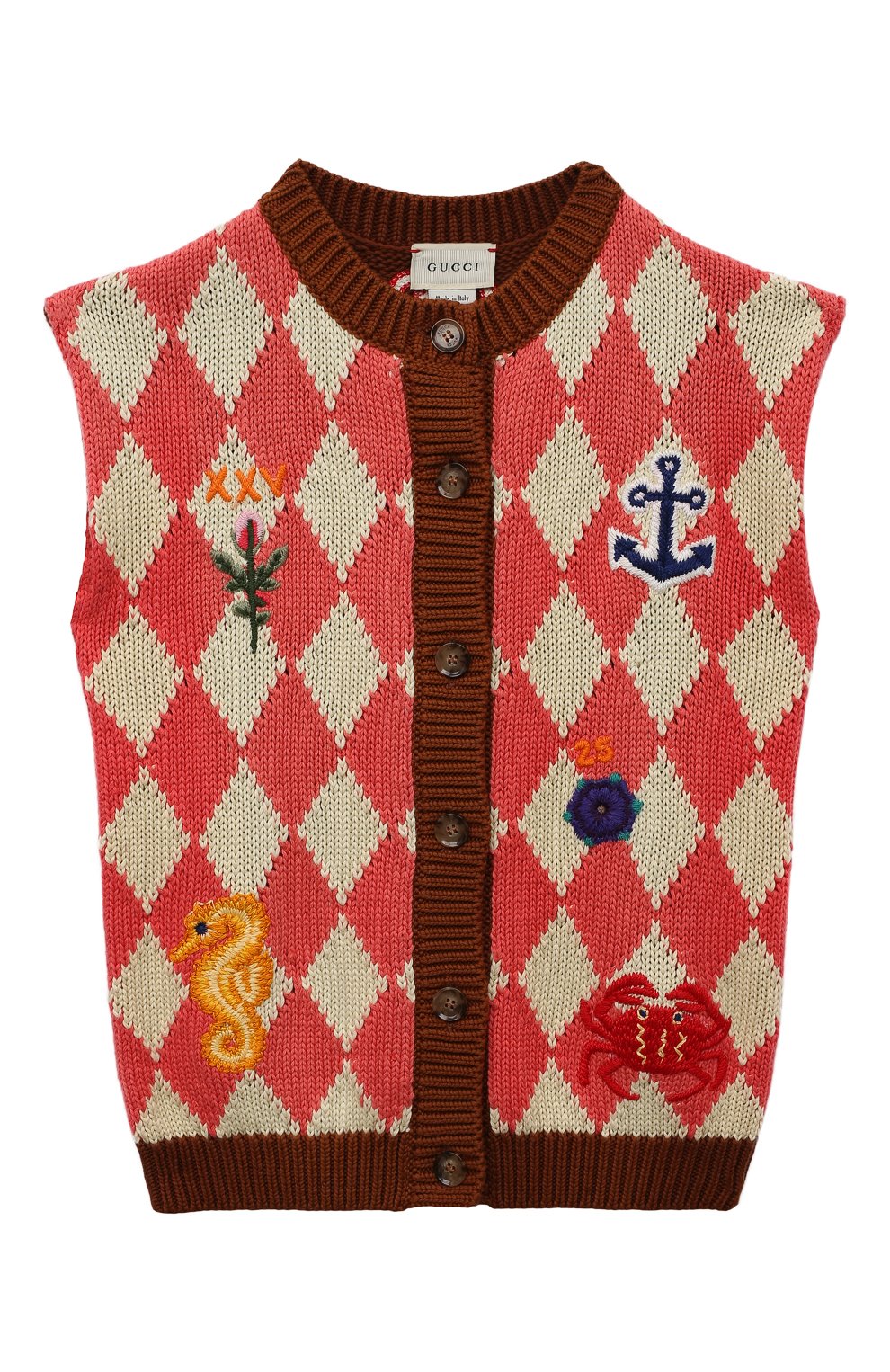 Хлопковый жилет GUCCI, арт. 596249 XKA6I, фото 1