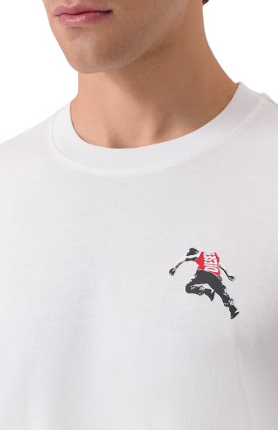 Хлопковая футболка DIESEL, арт. A18668/0QIAM, фото 5