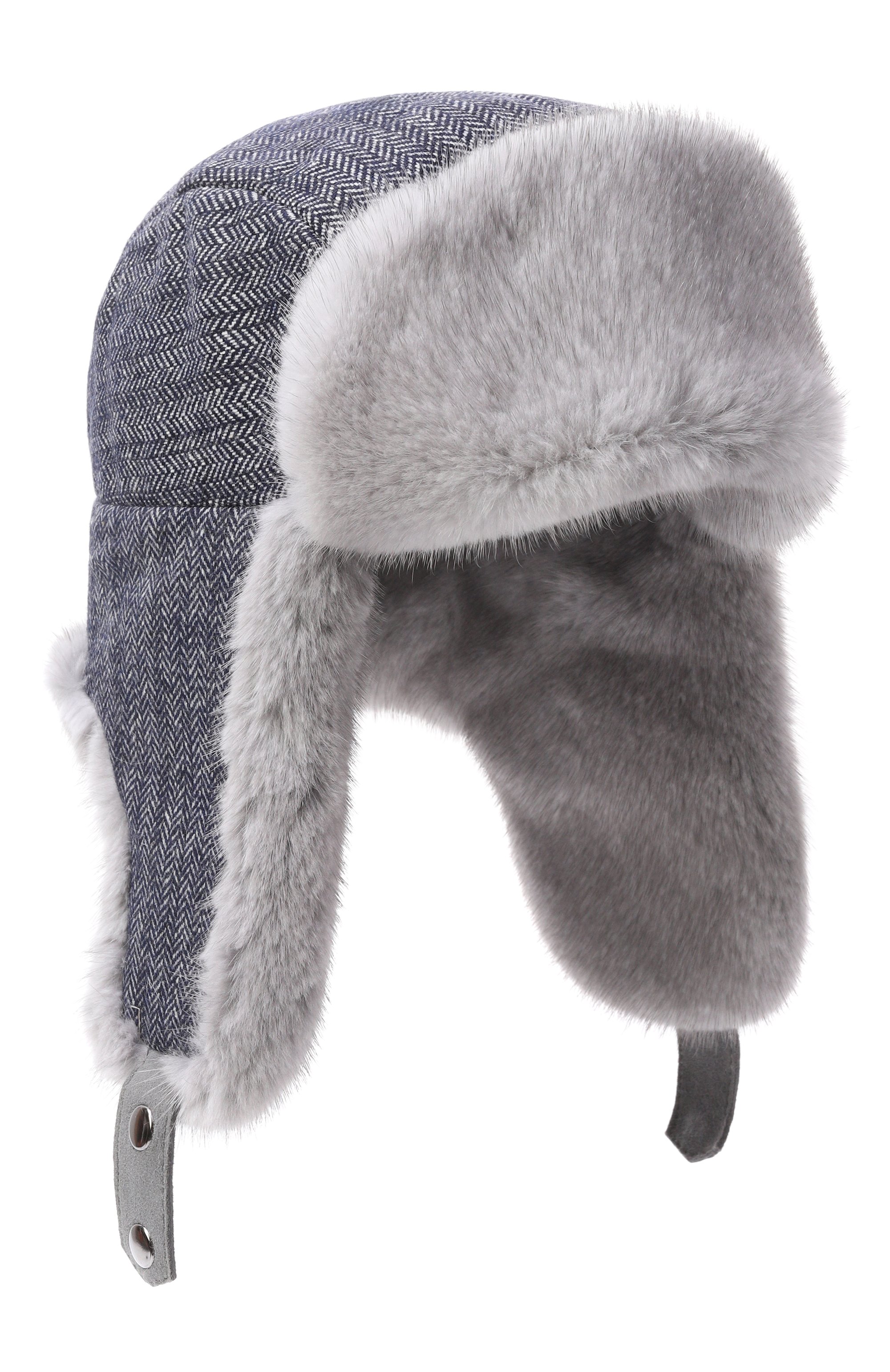 Кашемировая шапка-ушанка майкл с мехом норки FURLAND, арт. 0201410010085600057, фото 1