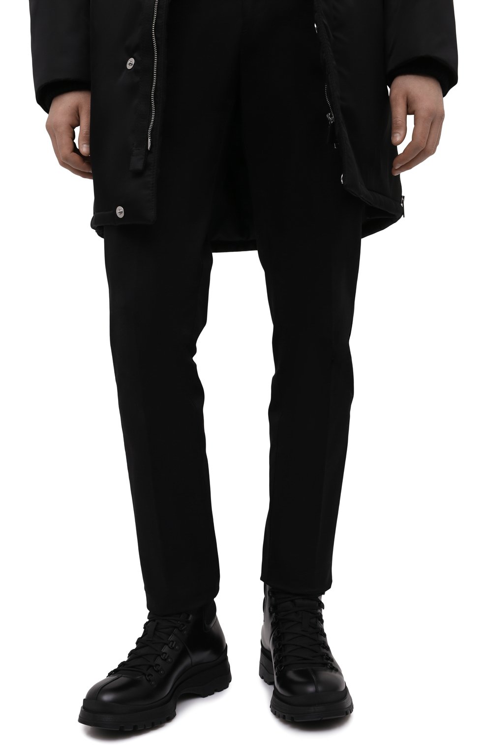 Кожаные ботинки PRADA, арт. 2TE179-3LFR-F0002-G000, фото 3