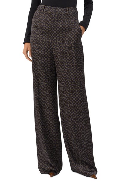 Атласные брюки SAINT LAURENT, арт. 820232/Y6K84, фото 3