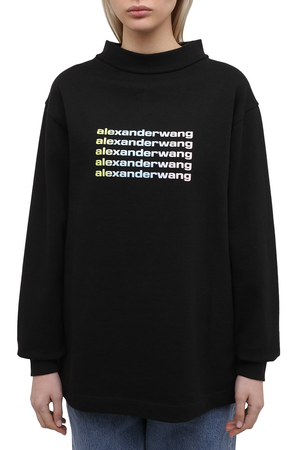 Хлопковый свитшот ALEXANDER WANG, арт. UCC1211018, фото 3