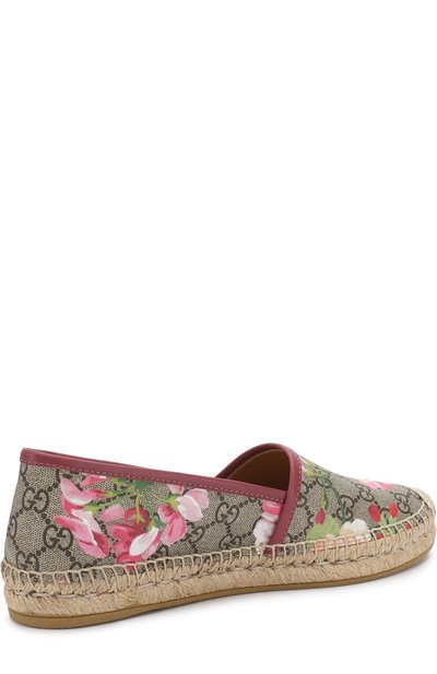 Текстильные эспадрильи gg blooms supreme GUCCI разноцветного цвета по цене 39150 руб., арт. 427110/KU230, фото 4 Текстильные эспадрильи gg blooms supreme GUCCI, арт. 427110/KU230, фото 4