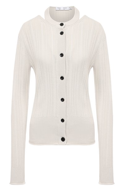 Женский кардиган из хлопка и шелка PROENZA SCHOULER WHITE LABEL, арт. WL2117559-KS054