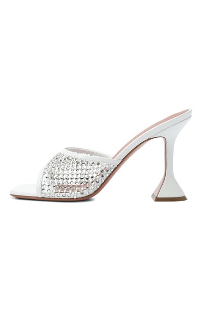 Текстильные мюли lupita 95 AMINA MUADDI белого цвета по цене 99500 руб., арт. LUPITA CRYSTAL NET SLIPPER 95/NAPPA, фото 4 Текстильные мюли lupita 95 AMINA MUADDI, арт. LUPITA CRYSTAL NET SLIPPER 95/NAPPA, фото 4