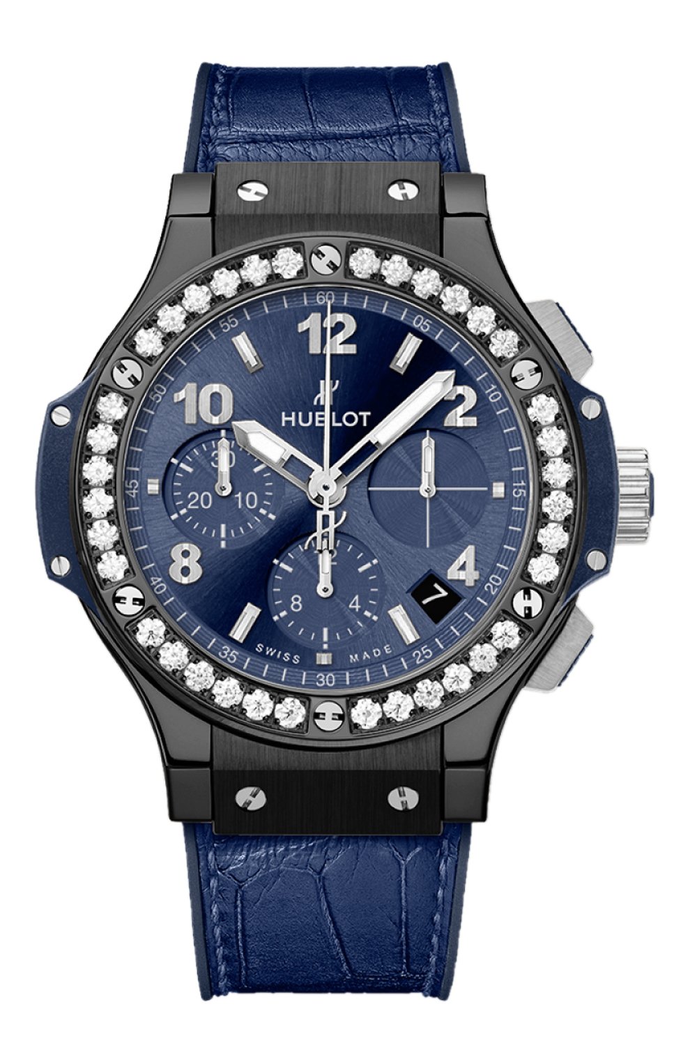 Часы big bang ceramic blue diamonds HUBLOT, арт. 341.CM.7170.LR.1204, фото 1