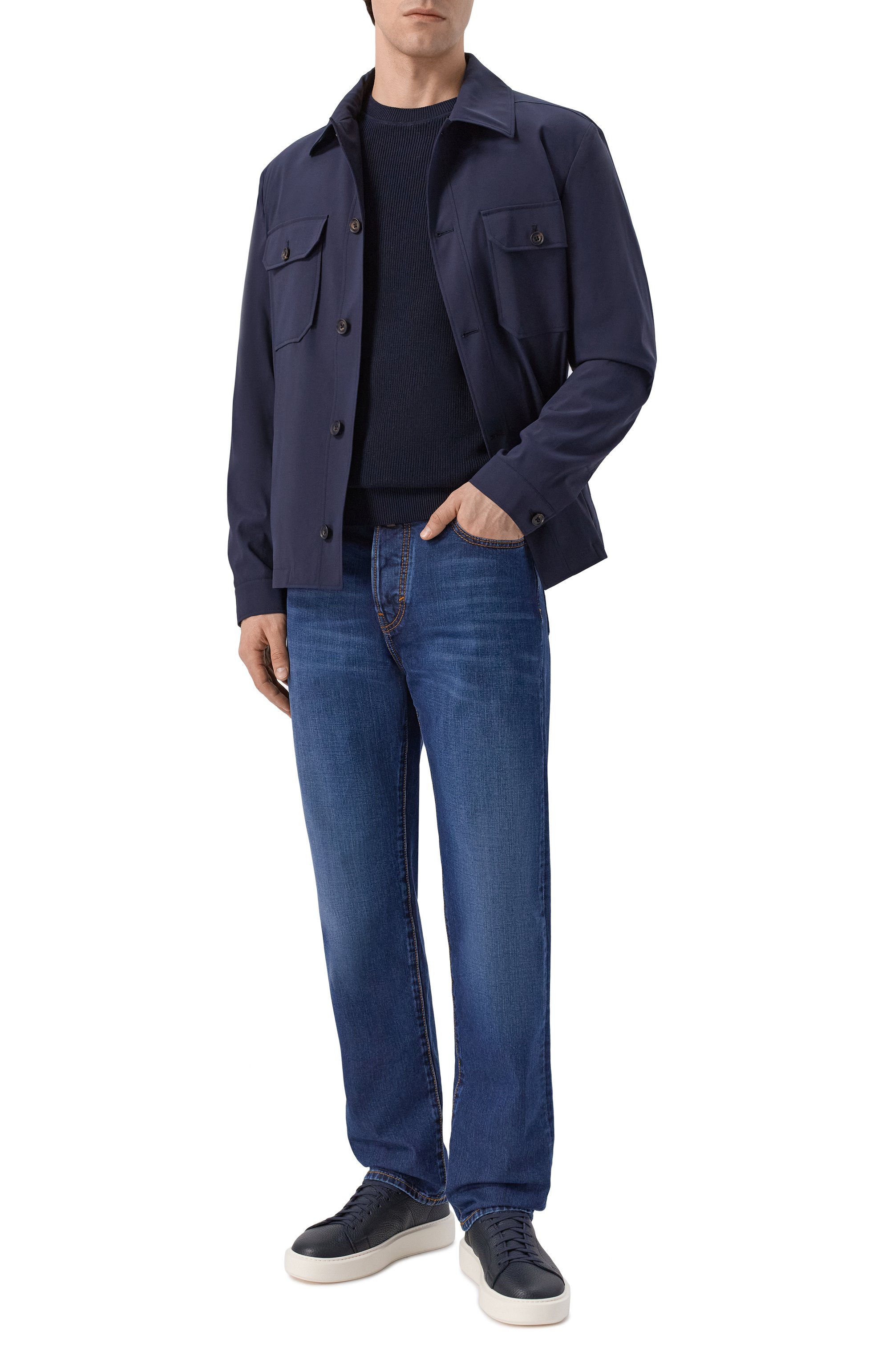 Хлопковый джемпер BOSS, арт. 50555124, фото 2