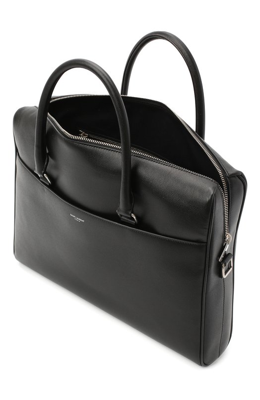 Кожаная сумка для ноутбука Duffle Saint Laurent 625449/BTY0E Чёрный  625449/BTY0E Фото 4
