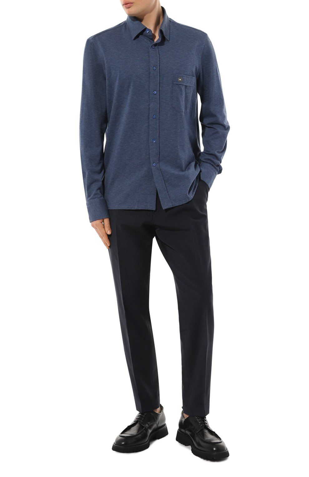 Рубашка из хлопка и кашемира STEFANO RICCI, арт. CJ007115/TE2603, фото 2