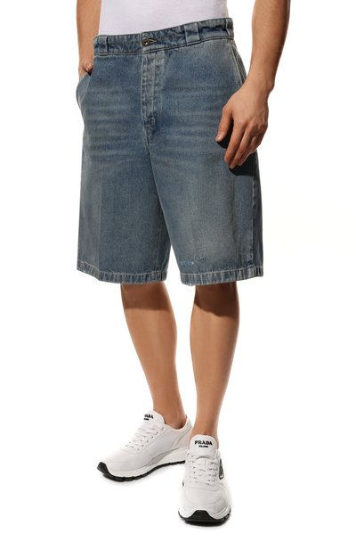 Джинсовые шорты PRADA, арт. GEP338-1ZAB-F0008-212, фото 3